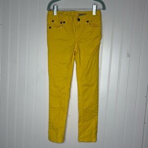 Ralph Lauren Yellow Bowery Skinny Pants Size 6